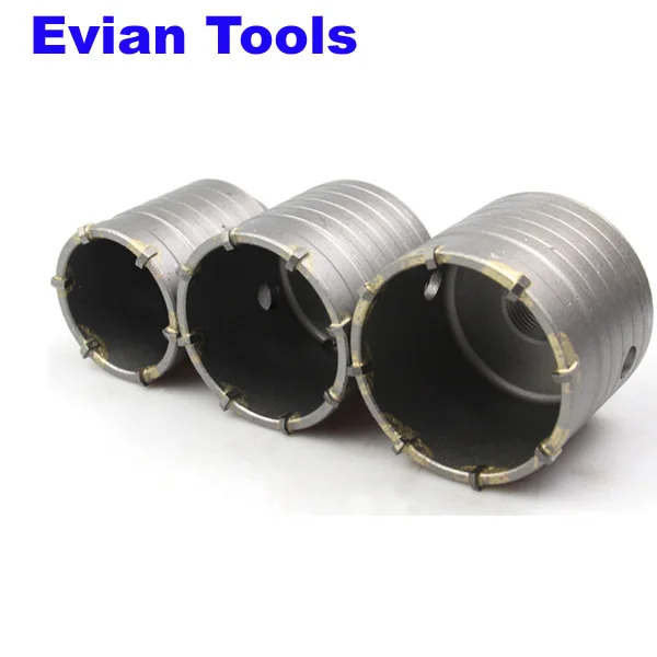 SDS PLUS TCT Steel Concrete Hole Saw Hollow Core Drill Bit 30-120mm for ...