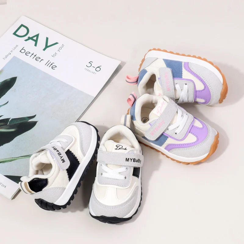 High Quality 2024 Spring Autumn Style Casual Kid Shoes Toddler Walking Shoe Boys and  Girls 1-3 Years