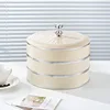 Caja de dulces (tres capas - color crema)