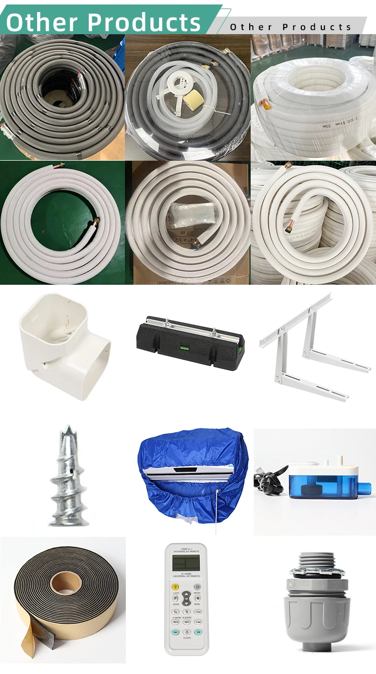 High Quality refrigeration 1/4&3/8 inch  White PE insulation copper pipe for mini-split A/C system supplier