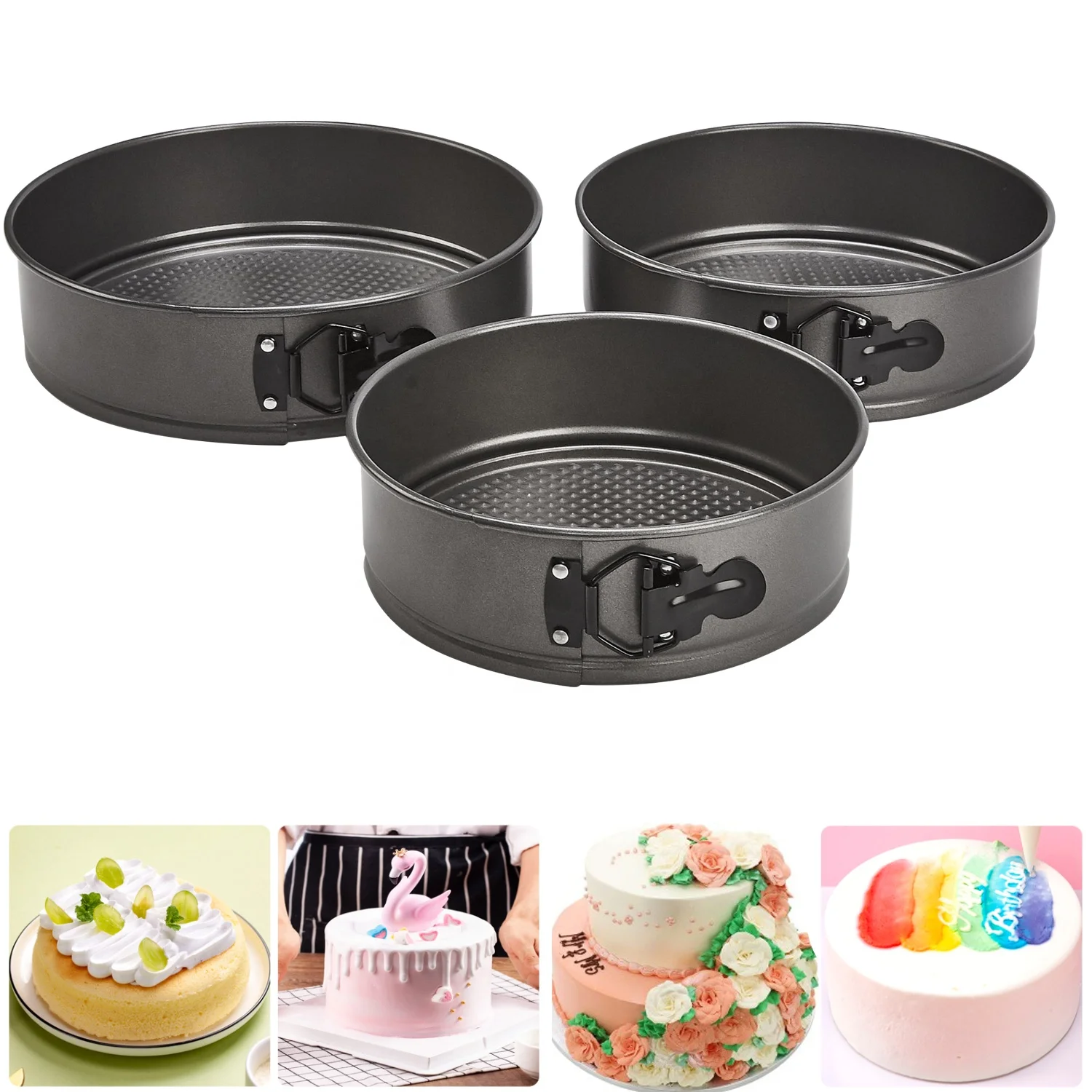 Alibaba.com: 9 10 11 inch nonstick leakproof springform pan set, round ...