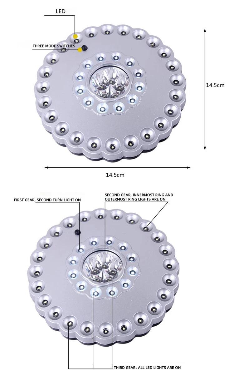 41 LED Ultra Outdoor Waterproof Portable Hanging Field Tent Camping Lights Lighting Emergency Camp Lamp manufacture