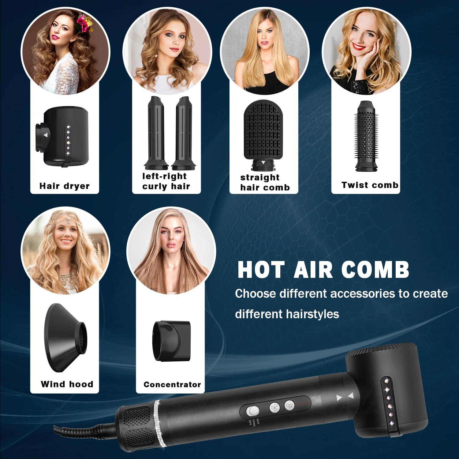 110000 Rotational High Speed Motor Hair Dryer Salon Quality New Hair