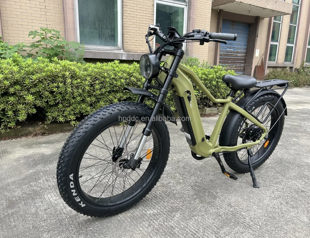 26" Fat Tire Electric Bikes 48V/52V High Power | Vintage Look with Snow  Tires Cruiser Bicycle Factory Direct Wholesale