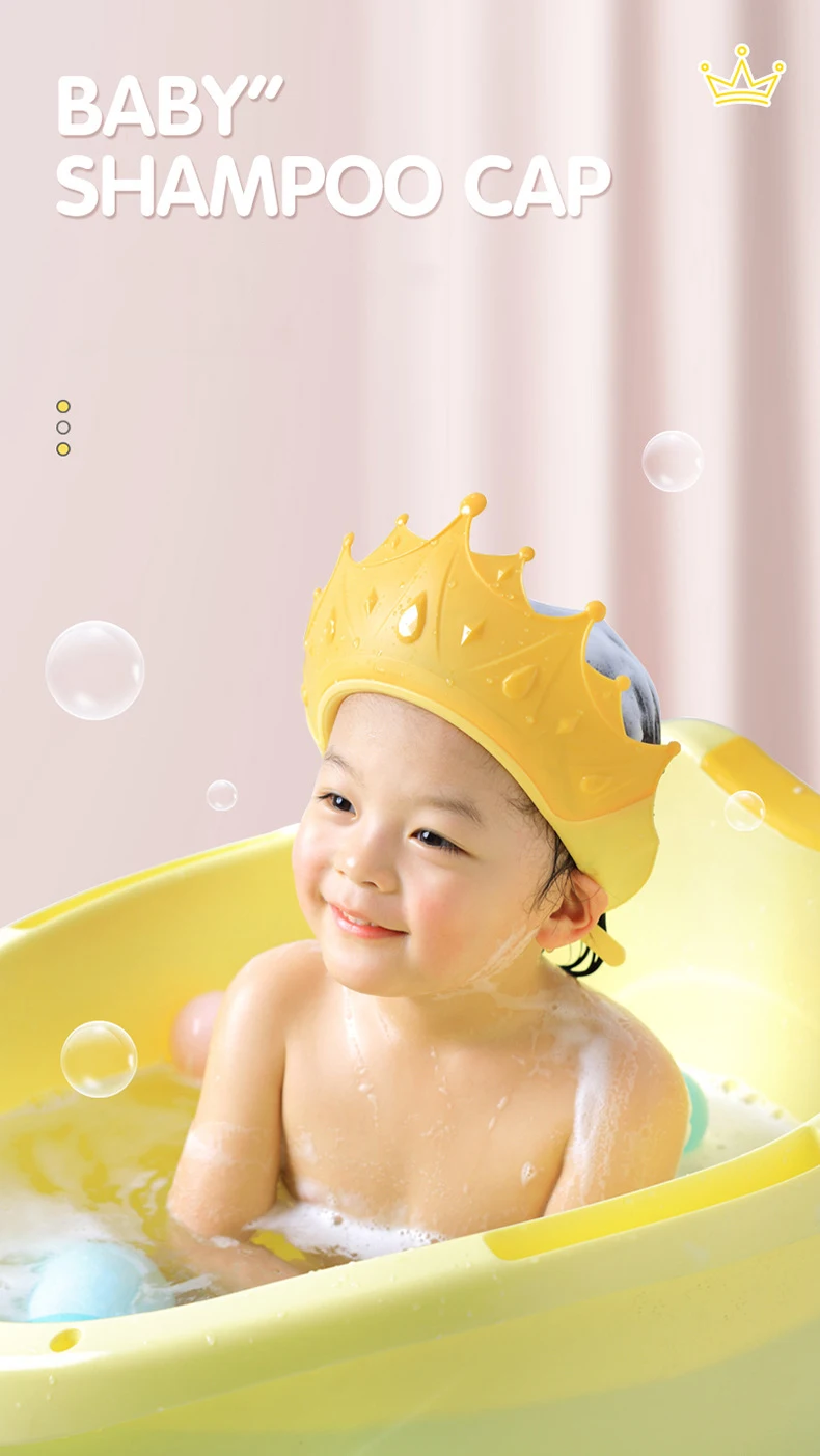 High Quality Crown Adjustable Waterproof Kids Baby Shampoo Shower