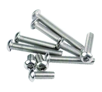 Din Standard Stainless Steel M6 M8 M10 M12 Flat Pan Head Inner Hexagon Allen Countersunk Screws Bolts