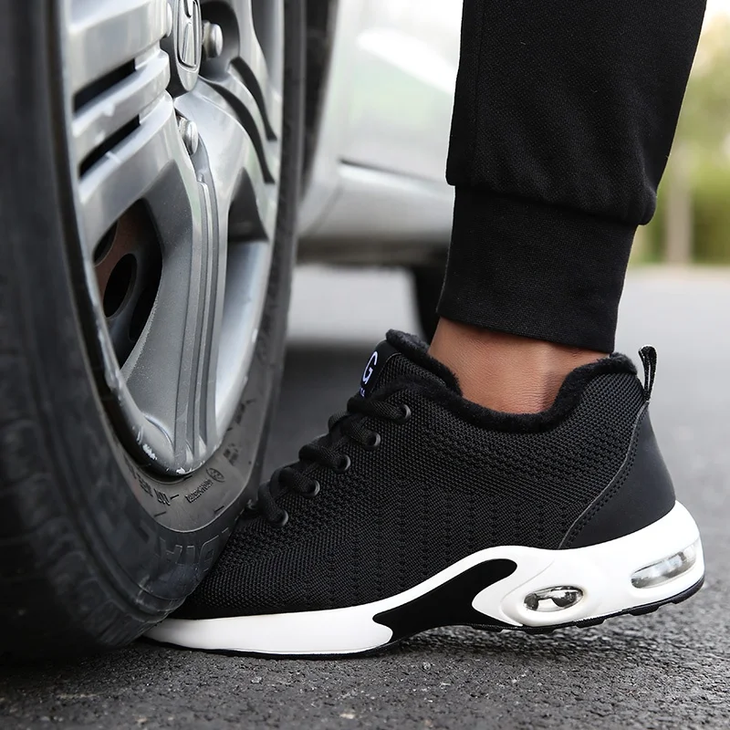 Europese Stalen Neus Schoenen Voor Mannen Vrouwen, Winter Warme