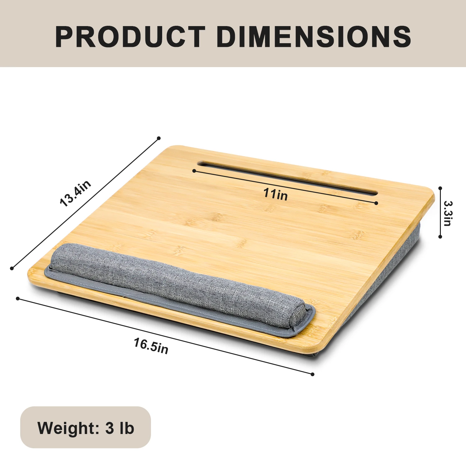 Customize Laptop Computer Lap Tray Soft Lap Tray Tablet Computer Padded Tray Stand Wooden Laptop