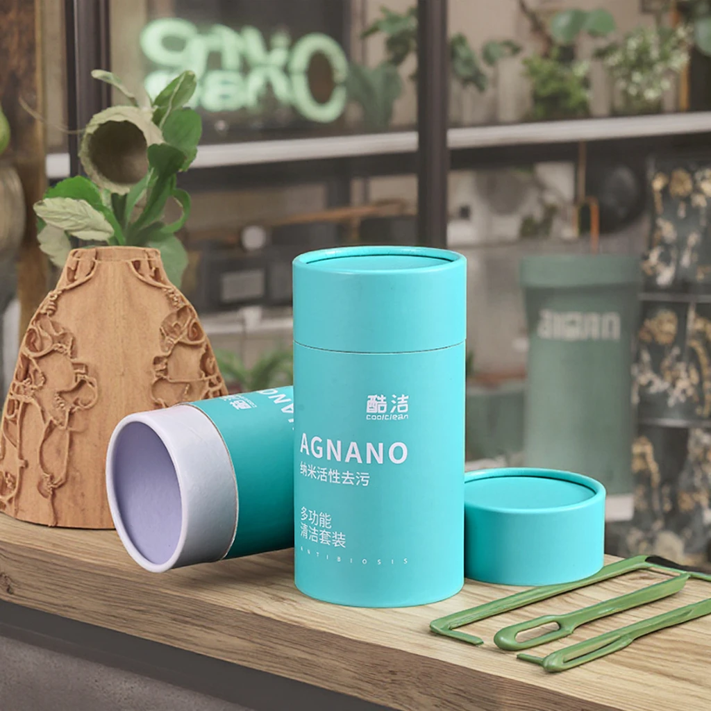 Eco-Friendly Custom Cylinder Cardboard Tube Recyclable Cosmetic Packaging for Liquid Beauty Cream Loose Powder Face Cream Paper