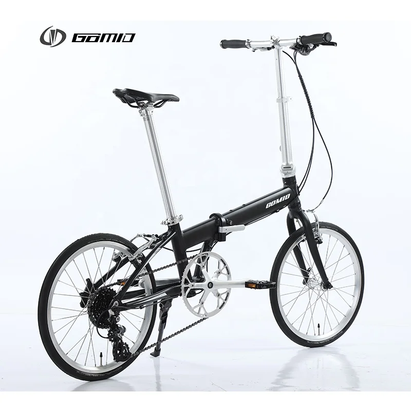 GOMID Aluminium Alloy Folding City Bike V Brake Bicicletas SHIMANO Kit Gear Cycle SCHWALBE Tire Bisiklet Custom Foldable Bicycle