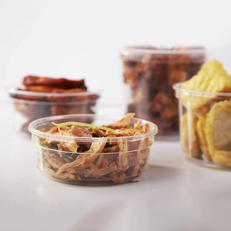 
 Одноразовый контейнер для хранения домашних животных, салатник, пластиковая круглая коробка для упаковки еды  