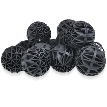 OSA-FM20 46mm black bio filter ball bio balls filter media with sponge