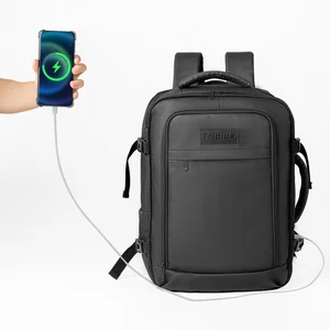 Customized Vacuum Compression Travel Backpack Business USB Charging Port Laptop Backpack Water Resistant