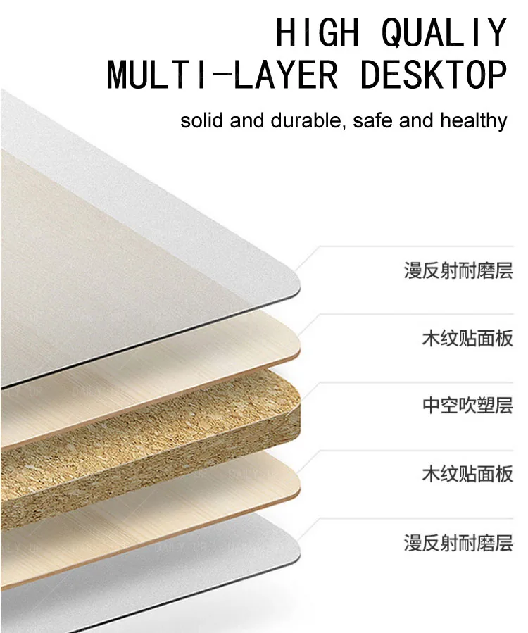 Sled Double Study Desk And Chair Set With Large Drawer Metal Frame Ergonomic Student Chair For Classroom Reading Room