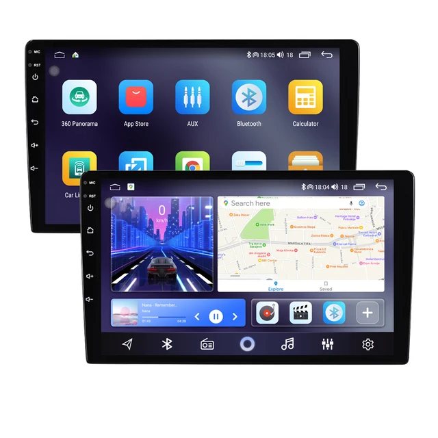 9/10 Inch Android 10 Universal 2DIN Car Audio Stereo WIFI BT GPS Navigation CarPlay Radio Car DVD Player With 360 Camera