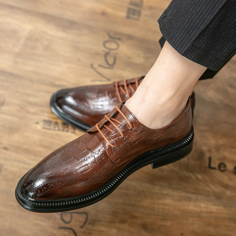 crocodile formal shoes