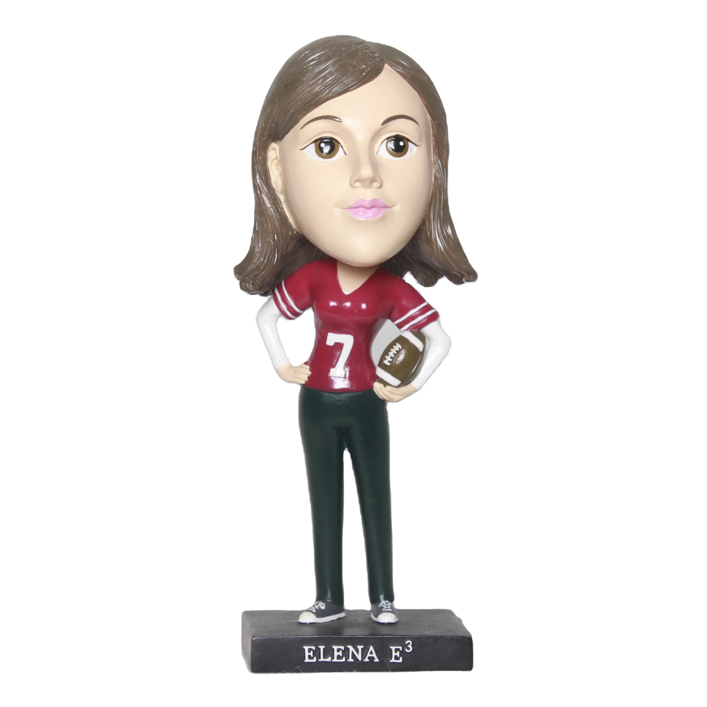 Модный стиль офисное украшение статуэтка девочки из смолы Вибрирующая голова для украшения дома