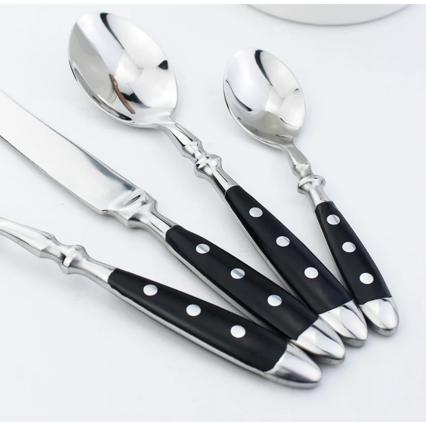 Df329 Star Link 304 430 Stainless Steel Cutlery Tableware Dinner Spoons ...