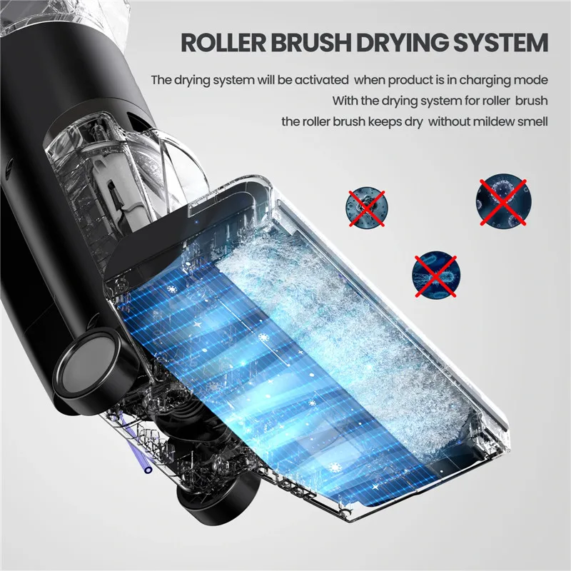 Auto Air Drying Automatic Self Cleaning Robot Vacuums Wet And Dry Floor