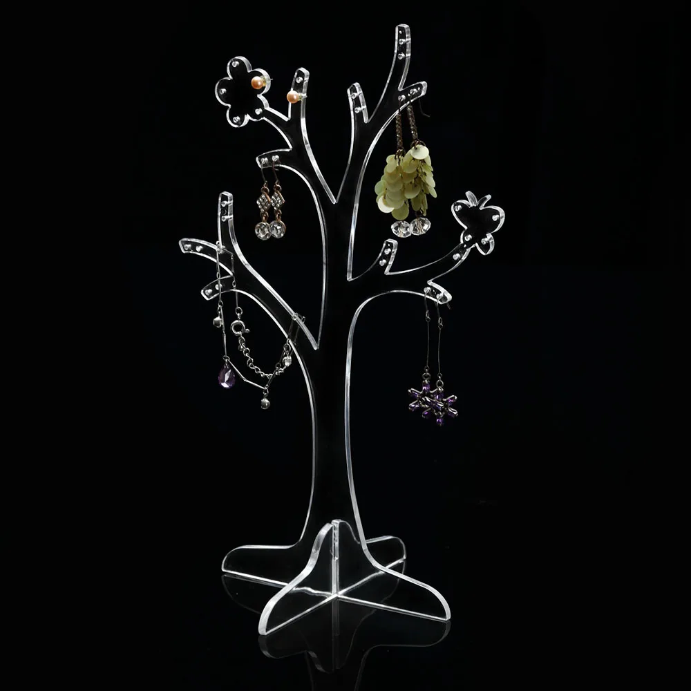 Cross Border Creative Plastic Tree Shaped Jewelry Stand Four Legged Display Storage Makeup Organizers
