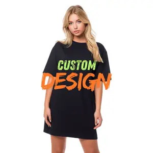 Wholesale Custom ODM 160GSM Cotton Women's T-shirt | Heavy Weight Loose Fit Tee for Streetwear Branding