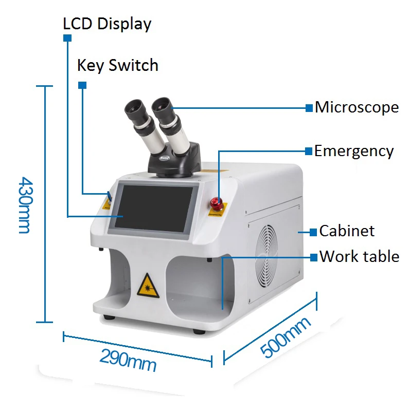 Laser Spot Jewellery Laser Welding Machine for Gold and Silver Soldering Machine Jewelry Laser Welder for Gold