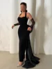 Abito da sposa nero di lusso