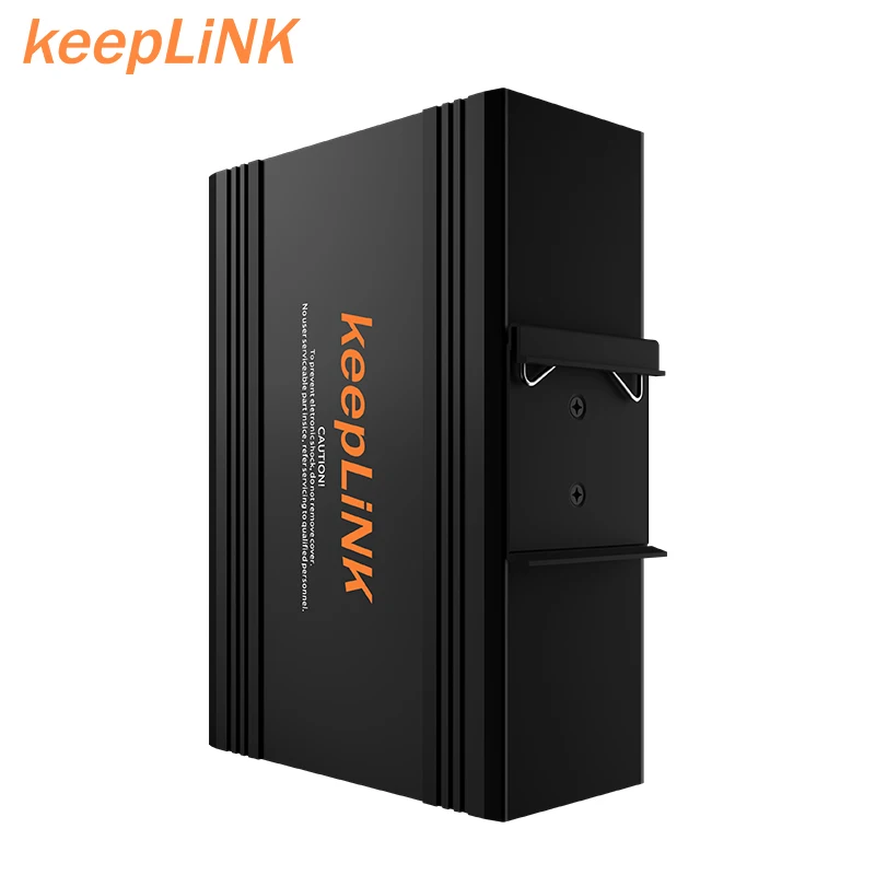 KeepLiNK DIP Switch Industrial PoE 2 Port Network Switch 24v Power Supply