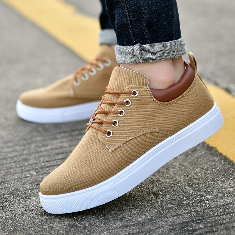 latest men's canvas shoes Large size fashion men's casual Sneakers shoes men's casual shoes all-match comfortable
