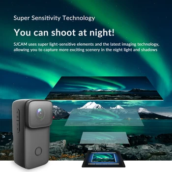 SJCAM C200 Underwater Diving Aerial Photography Riding 4K Night Vision Outdoor High-definition Anti-shake Sports Camera product image