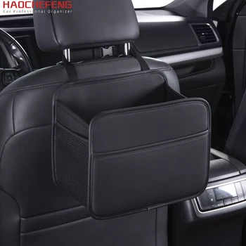 Haochefeng Ultra Large Capacity Car Organizer Storage auto Trash Bag Trash Can with Adjustable Straps