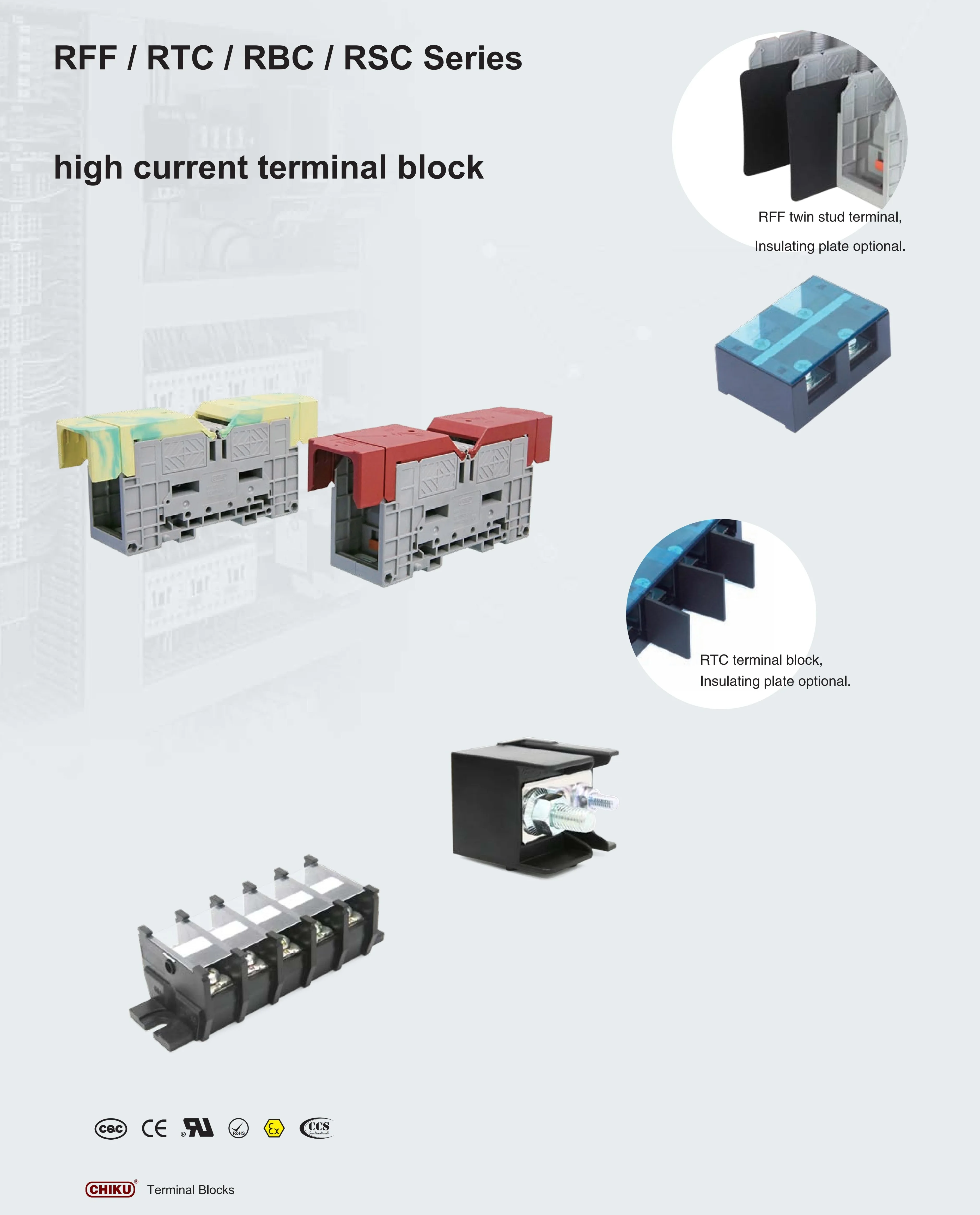 External Rtc With Box High Current Terminal Block RTC Series With U/L CE Approved for ...