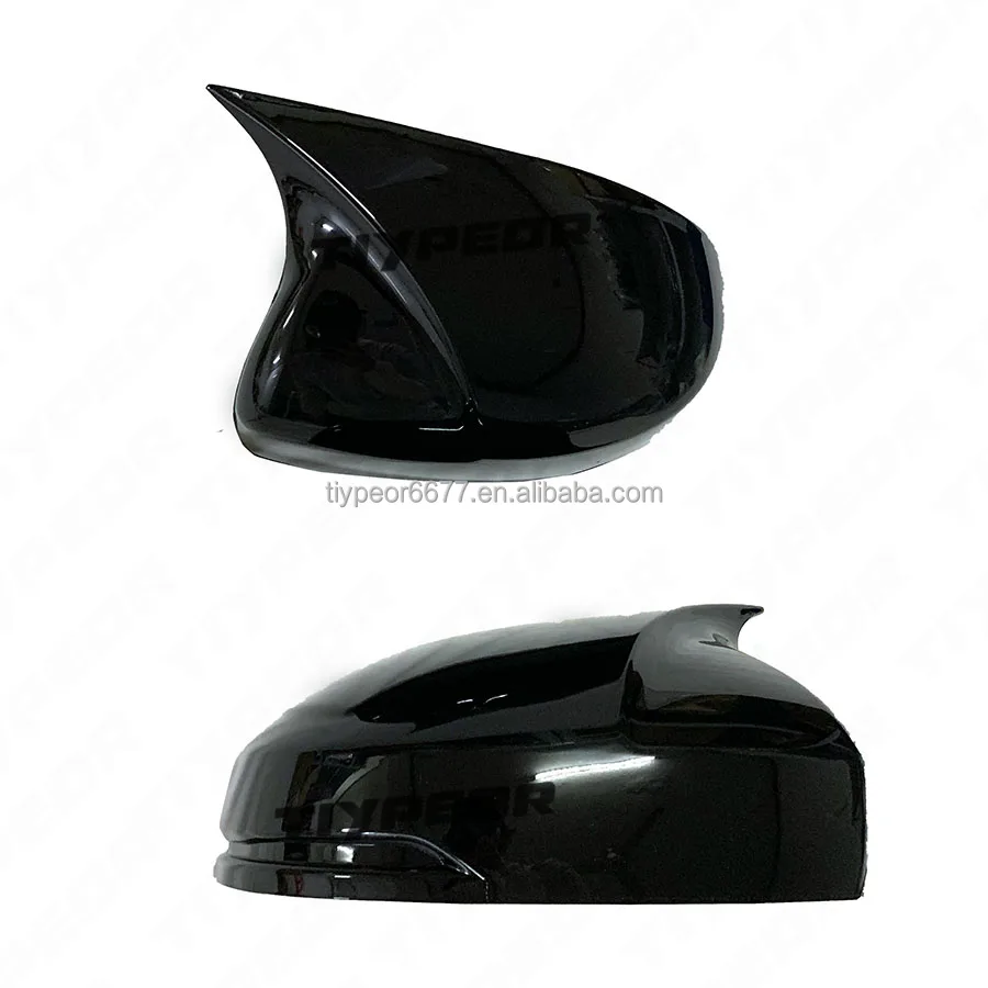 product for honda fit 2014   2018 wing mirror cap covers without gap glossy black one pair exterior accessories body kits-4