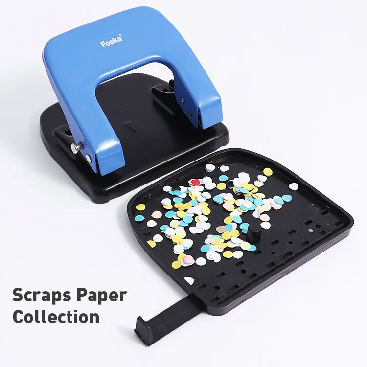 Foska 31 год профессиональная фабрика 20 листов два 6 мм круглые отверстия высокое качество тяжелый металл дырокол для рукоделия и офиса