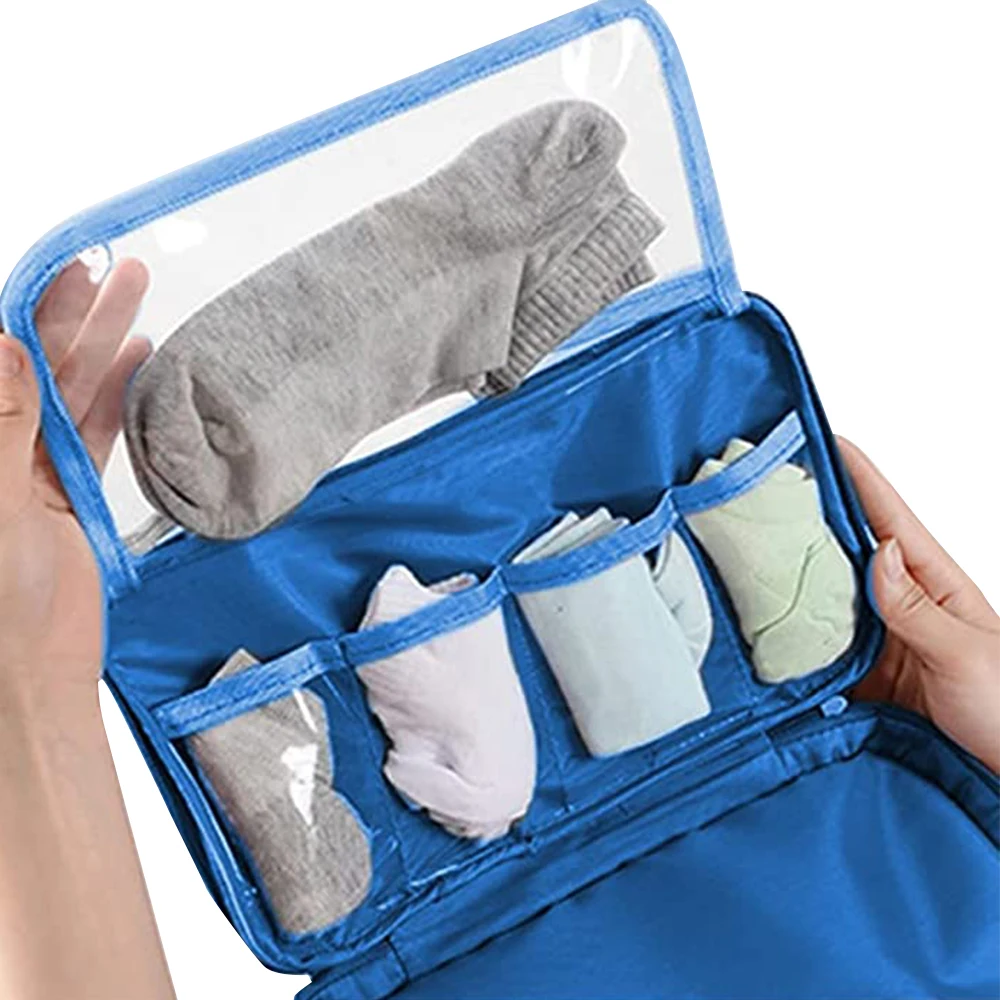 Portable Travel Underwear Bra Storage Bag Water Resistant Toiletry Bag