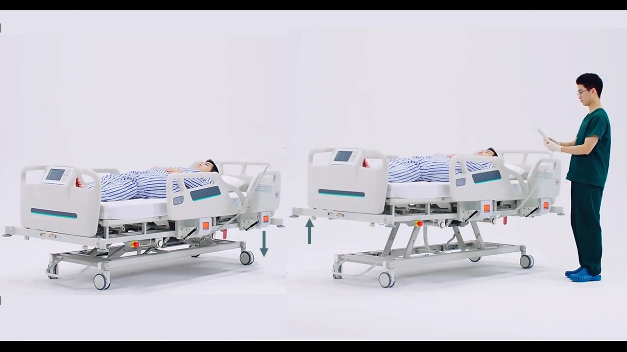 Hospital Medical bed for patient transfer and nursing details