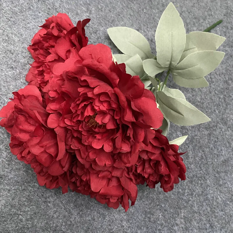 Silk Peony Artificial Flowers Rose Bouquet Artificial Peony Silk