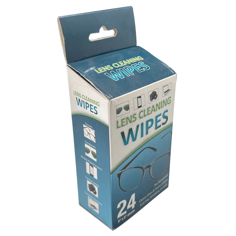 Oġġettiv tal-Fabrika b’Etiketta Privata Mfassla biex Tneħħi l-Kondensu u l-Ħobż minn Lentijiet Naturali bi Wipes għall-Netta tal-Skreen tal-Oċjali