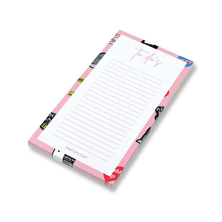 Custom Logo Printed Die Cut Office Paper To Do List Notepad Planner