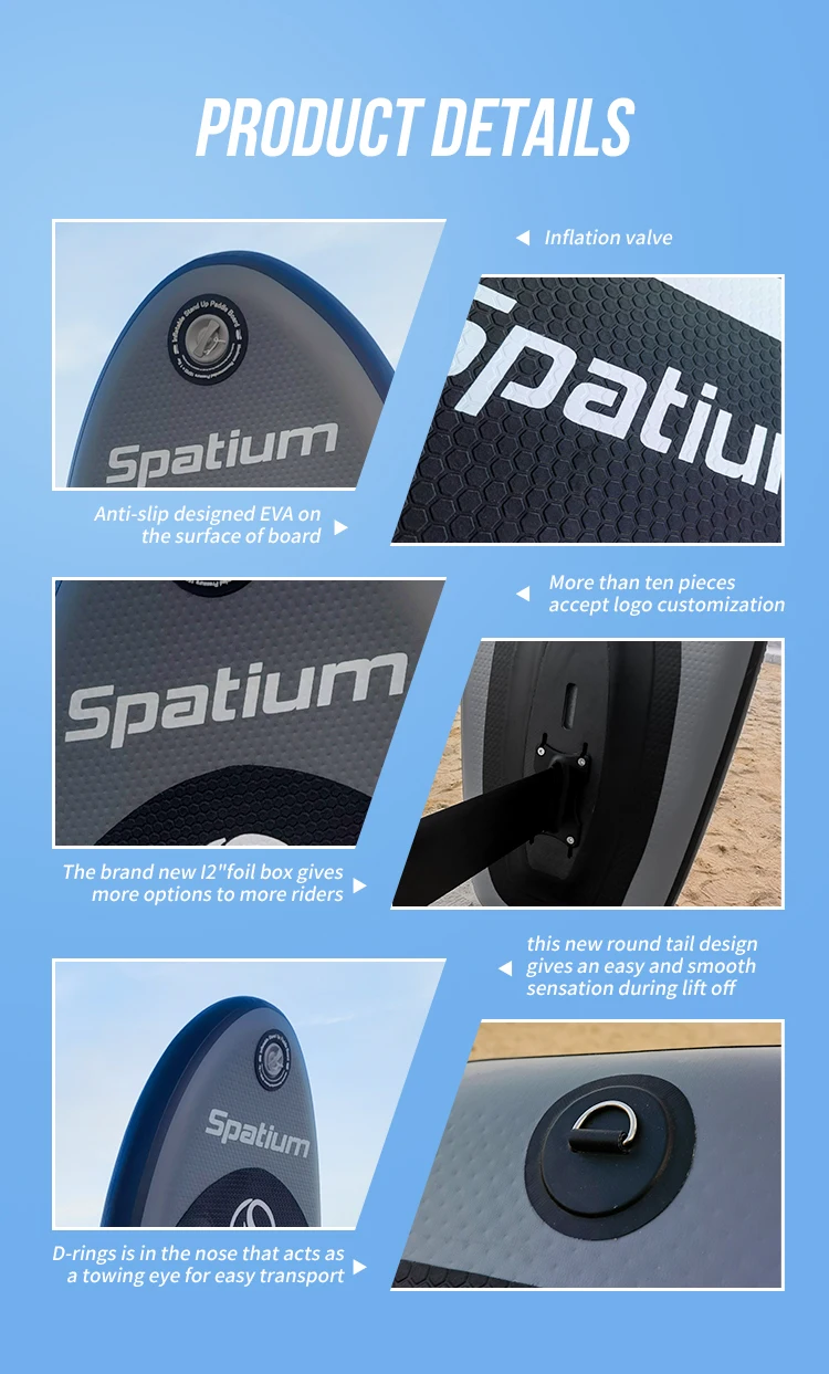 Spatium High Quality Hydrofoil Surfing Foil Board Wing Inflatable Wind Kite Surfing Board For