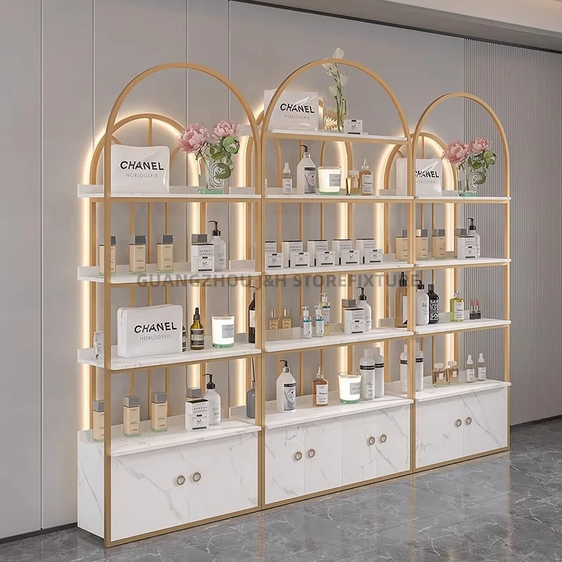 New Arrival Makeup Cosmetics Display Racks Wholesale Cosmetic Display Stands Modern Display Rack for Cosmetic Items