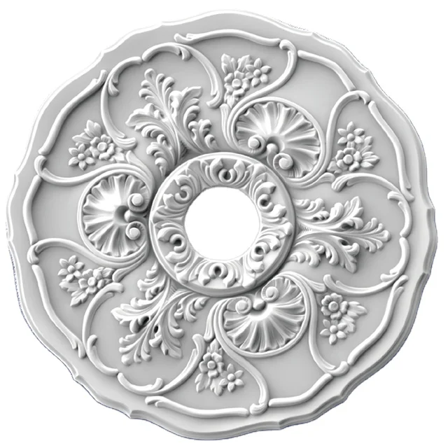 Villa Environmental Fireproof Gypsum Ceiling Cornices Moulding of Polyurethane Products for Sale