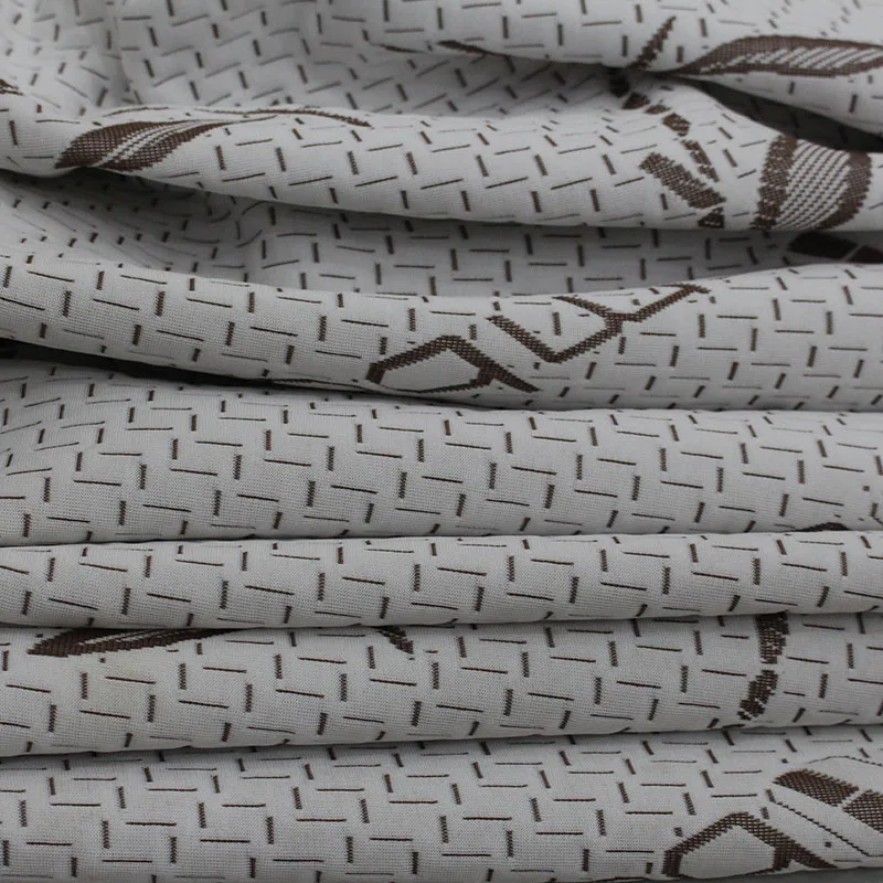 High Quality Thickened Home Textile Mattress Fabric Jacquard Elastic Knitted Pillowcase Fabric Factory Direct Sales