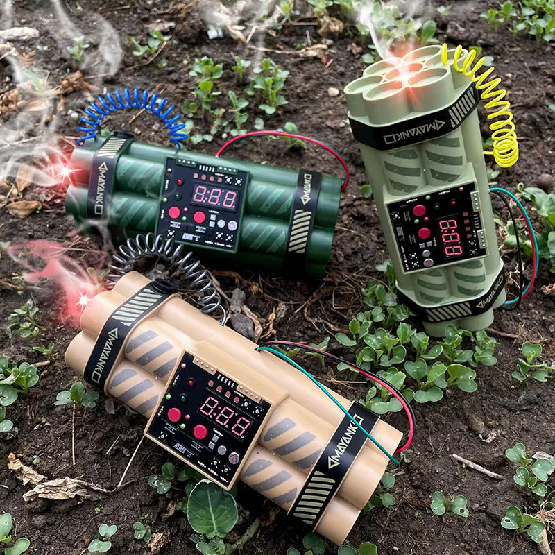 CS Smoke Time Bomb with Sound and Light Grenade Military TNT Smoke Bomb Inspired Children'sToy