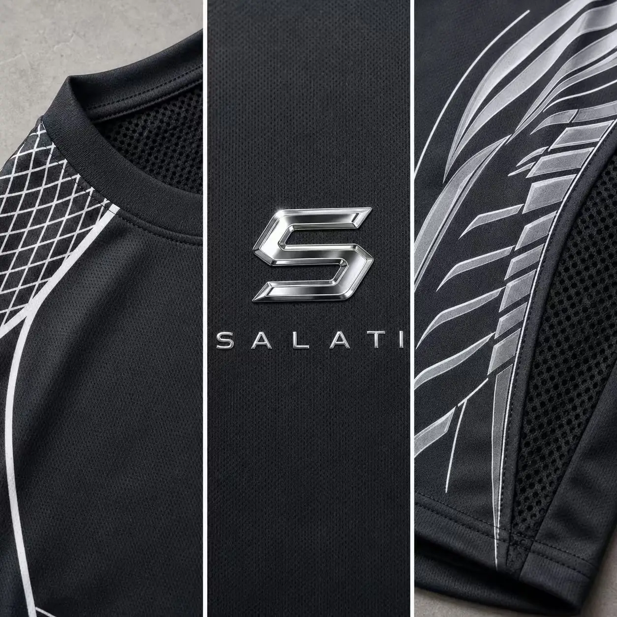 OEM Custom Athletic Shirt for Men Performance Mesh Running Training Graphic Quick Dry Fitness Fashion Men Short Sleeve T Shirt gallery 2