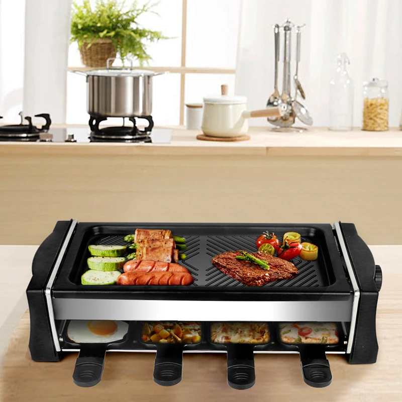 Electric Grill Kitchen Smokeless Oven BBQ Multifunctional Indoor