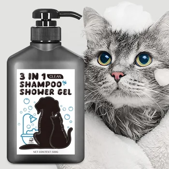 Dog And Cat Shampoo Custom Flea And Tick Shampoo For Dogs 3-In-1 Eco-Friendly Dog Grooming Shampoo