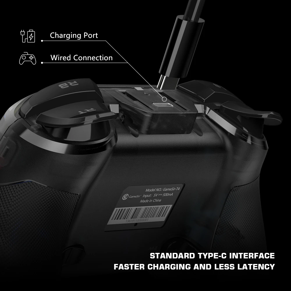 GameSir T4 Pro ProSE Wireless Blue-tooth Game Controller Mobile Gamepad with Phone Holder for Nintendo Switch / Android / iPhone