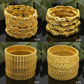 Fashion Jewelry 2021 Cheap Custom Chinese 24K Gold Filled Open Cuff Gold Arm Brass Jewellery Bracelet