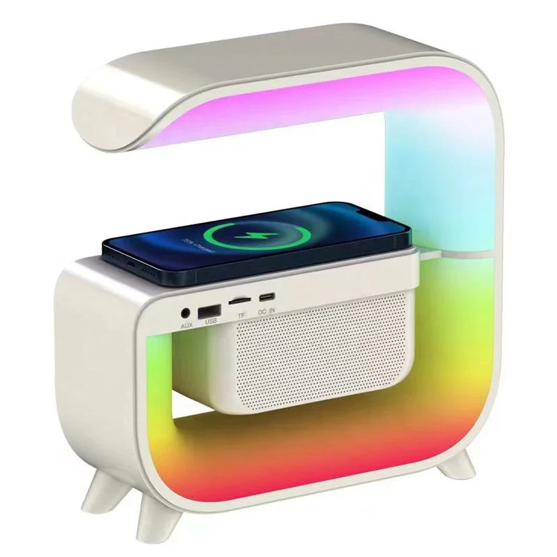 Altavoz Inalámbrico Inteligente Lonvel Big G con Luz LED BT2301 Altavoz G3  con Reloj Despertador, Radio, Soporte para Teléfono Inalámbrico, Compatible  con Tarjeta TF| Alibaba.com
